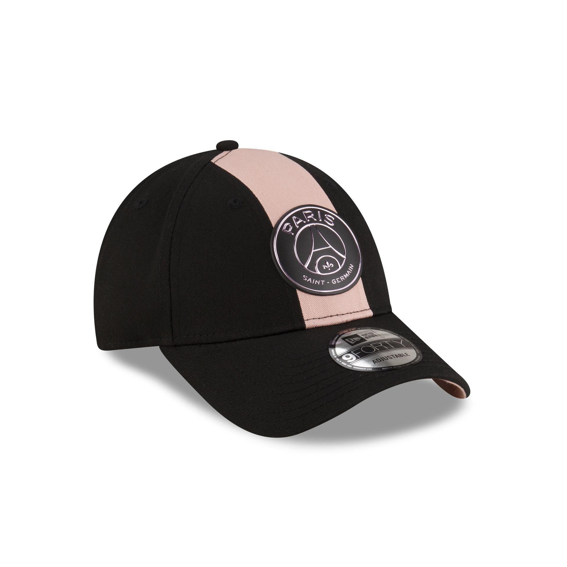 Paris Saint-Germain Black Contrast Panel 9FORTY Adjustable Hat Male Product Image
