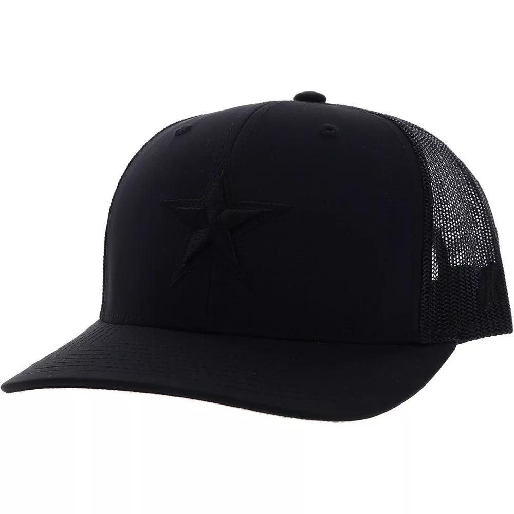 Men's HOOey Black Dallas Cowboys Star Trucker Adjustable Hat Product Image