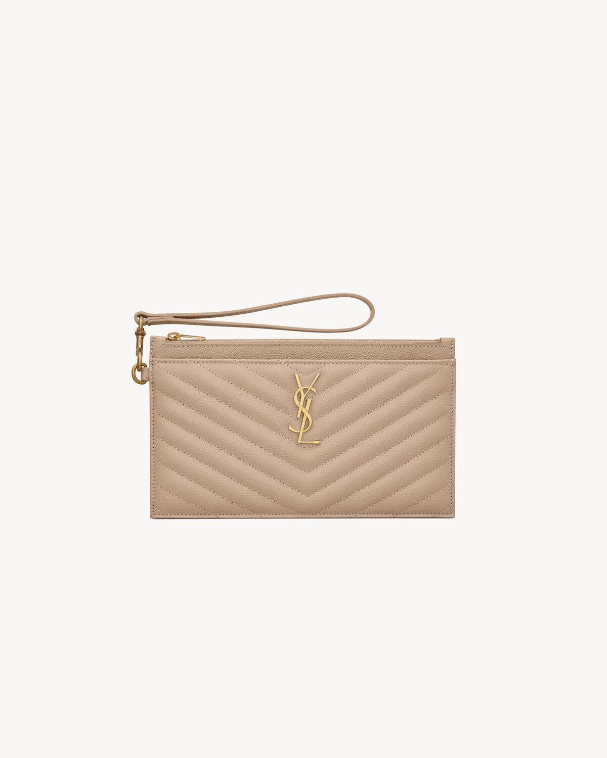cassandre matelassé large pouch in grain de poudre leather Product Image