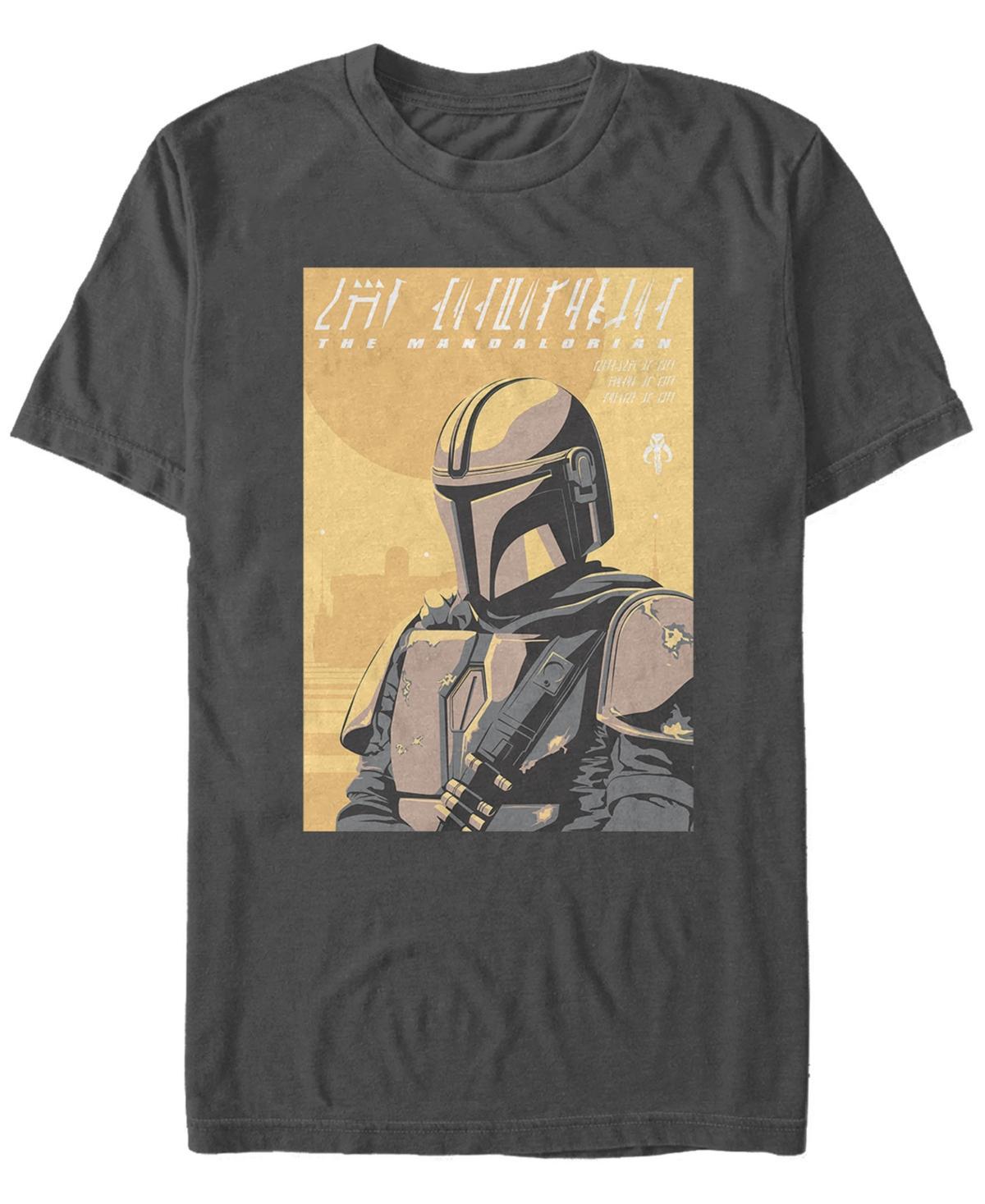 Men's The Mandalorian Bounty Hunter Tee, Size: Medium, Grey Product Image