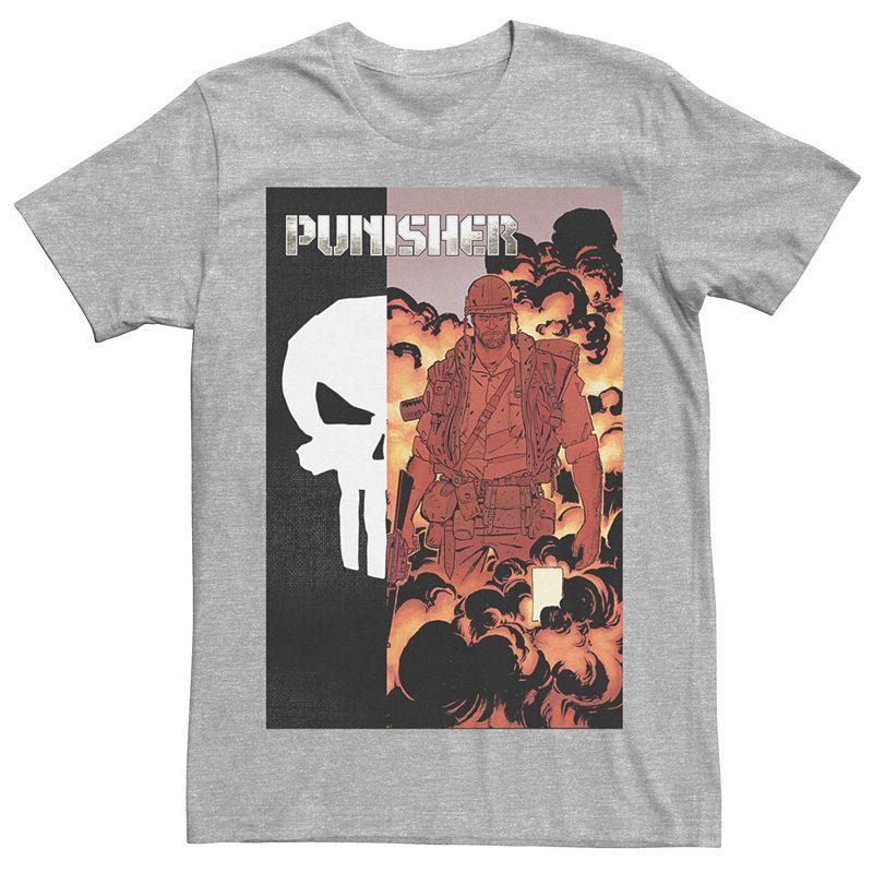 Men's Marvel Comics Punisher Tee, Size: Medium, Athletic Grey Product Image