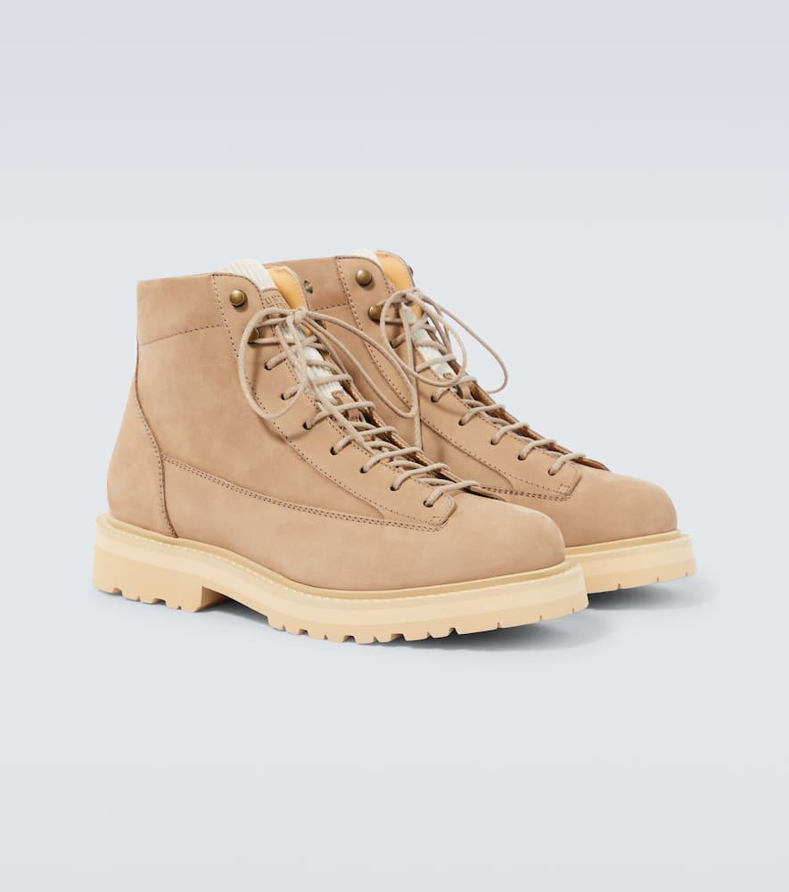 Suede Hiking Boots In Neutrals Product Image