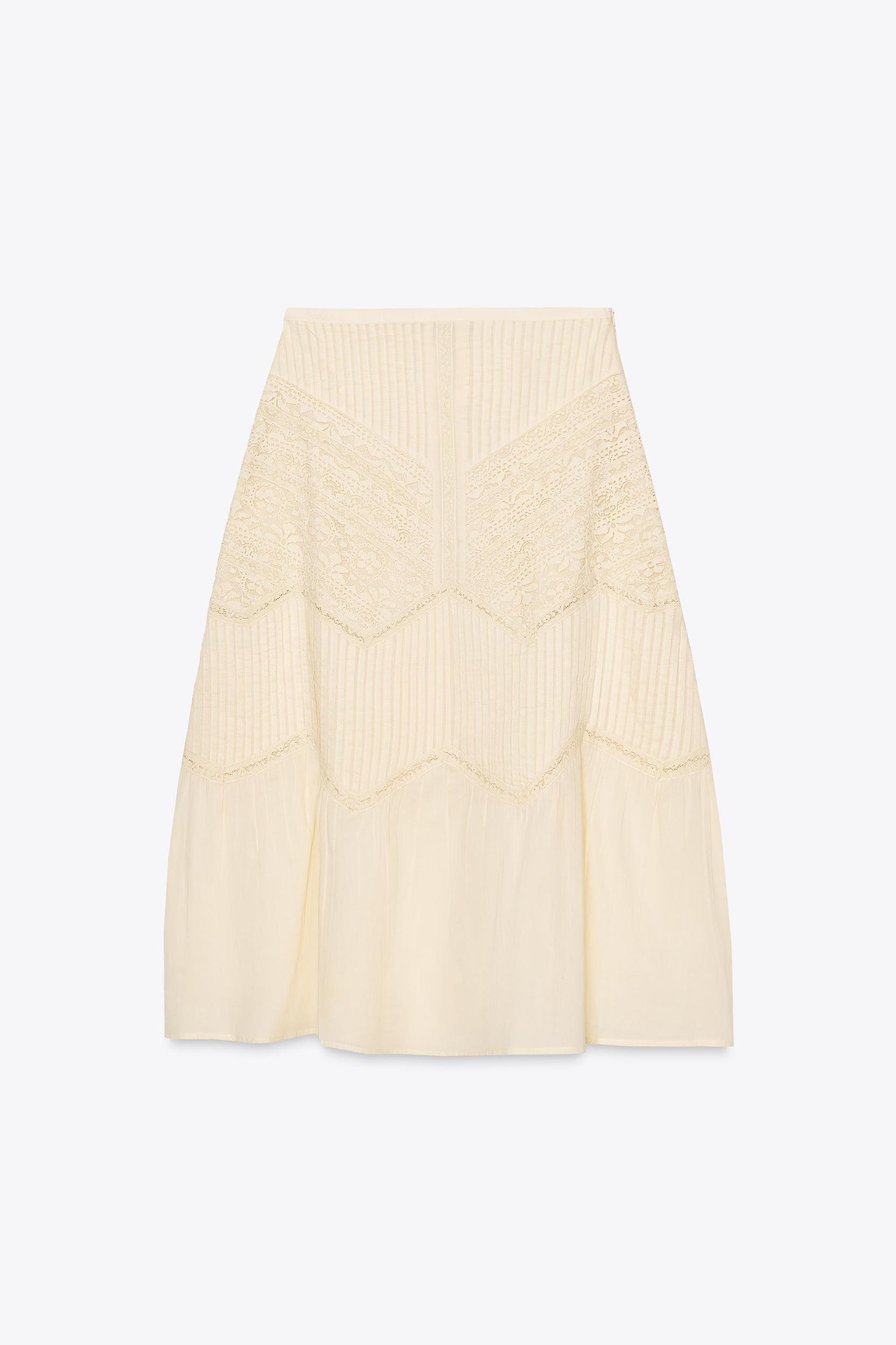 ZW COLLECTION LACE MIDI SKIRT Product Image