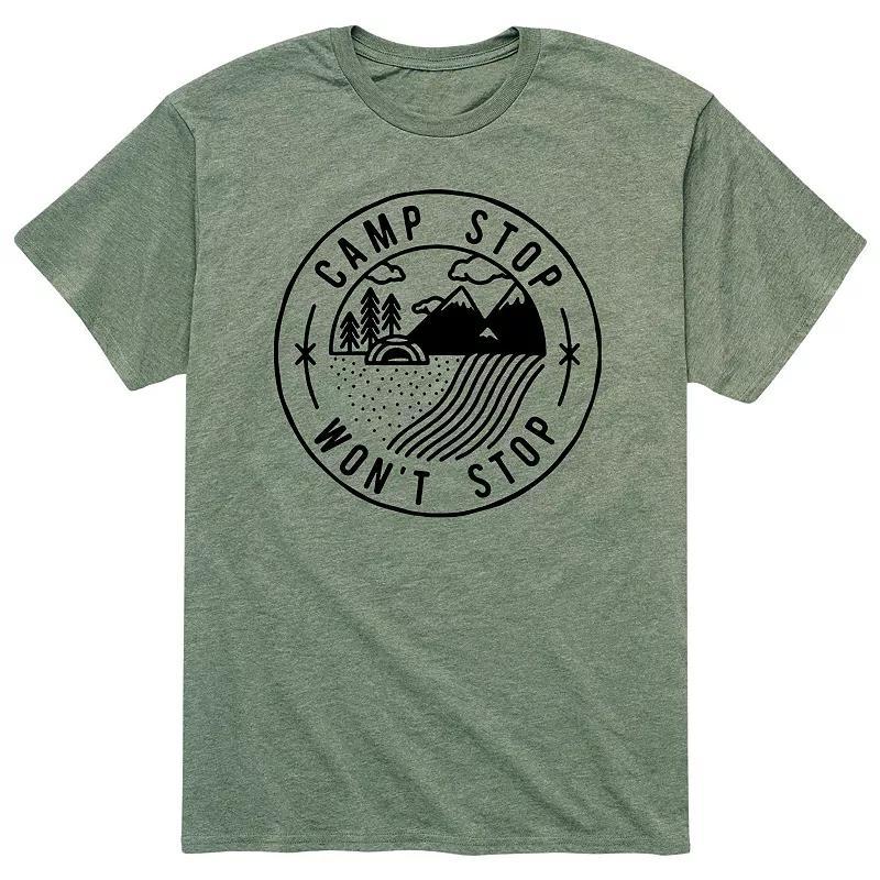 Mens Camp Stop Wont Stop Tee Athletic Grey Product Image
