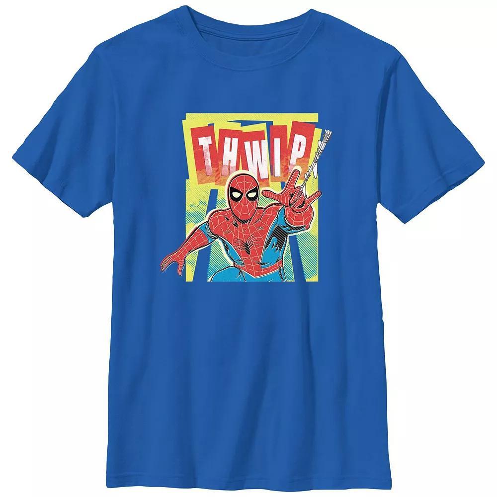 Boys 4-7 Spider-Man Thwip Poster Graphic Tee, Boy's, Size: Small 4, Royal Product Image