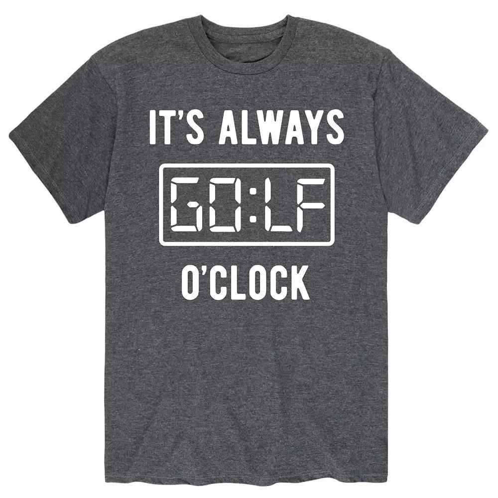 Men's It's Always Golf O'Clock Tee, Size: XL, Gray Product Image