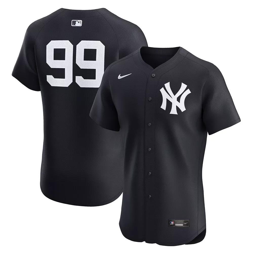 Men's Nike Aaron Judge Navy New York Yankees Alternate 2 Elite Player Jersey, Size: 44, Blue Product Image