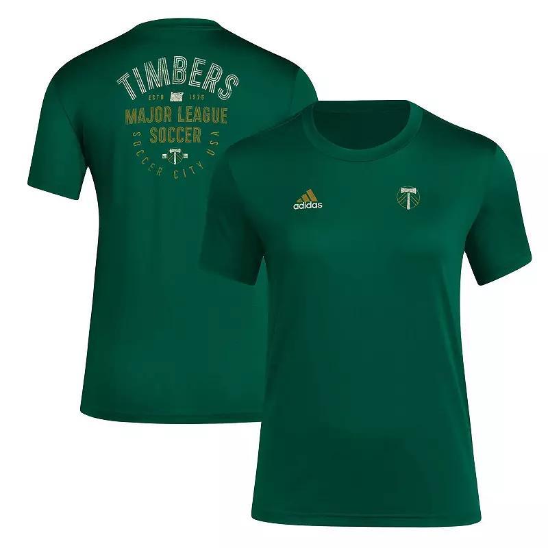 Womens adidas LA Galaxy Local Stoic T-Shirt Blue Product Image