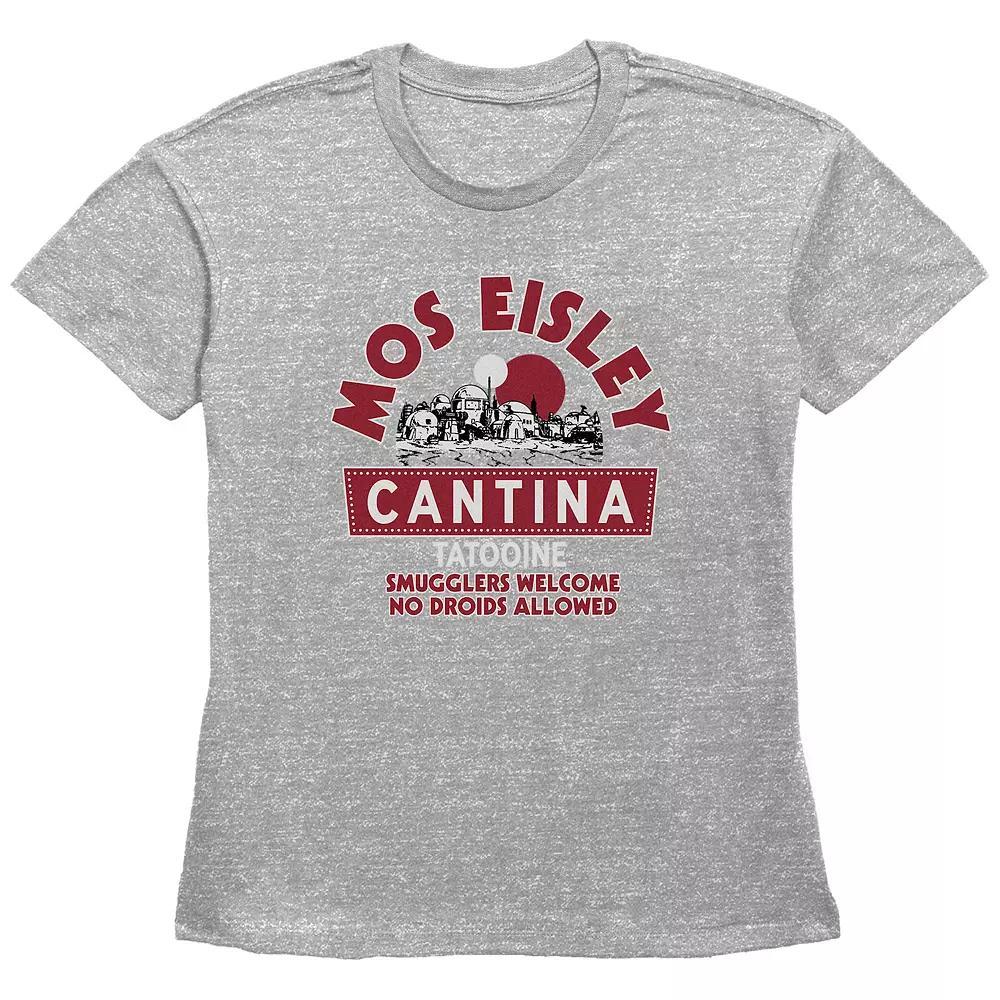 Women's Star Wars Mos Eisley Cantina Tatooine Basic Fit Graphic Tee, Girl's, Size: Small, Green Product Image