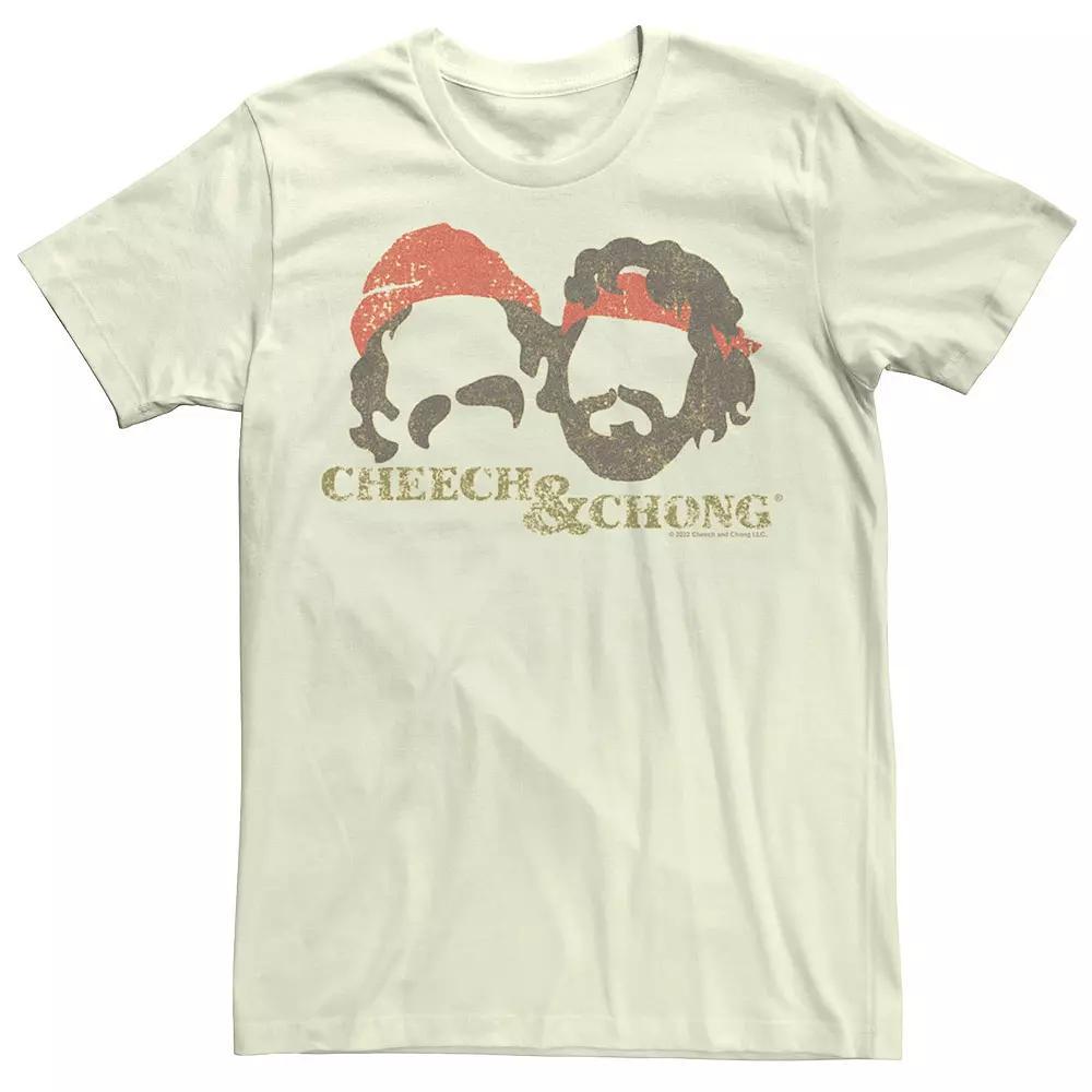 Mens Cheech And Chong Faces Silhouettes Tee Product Image