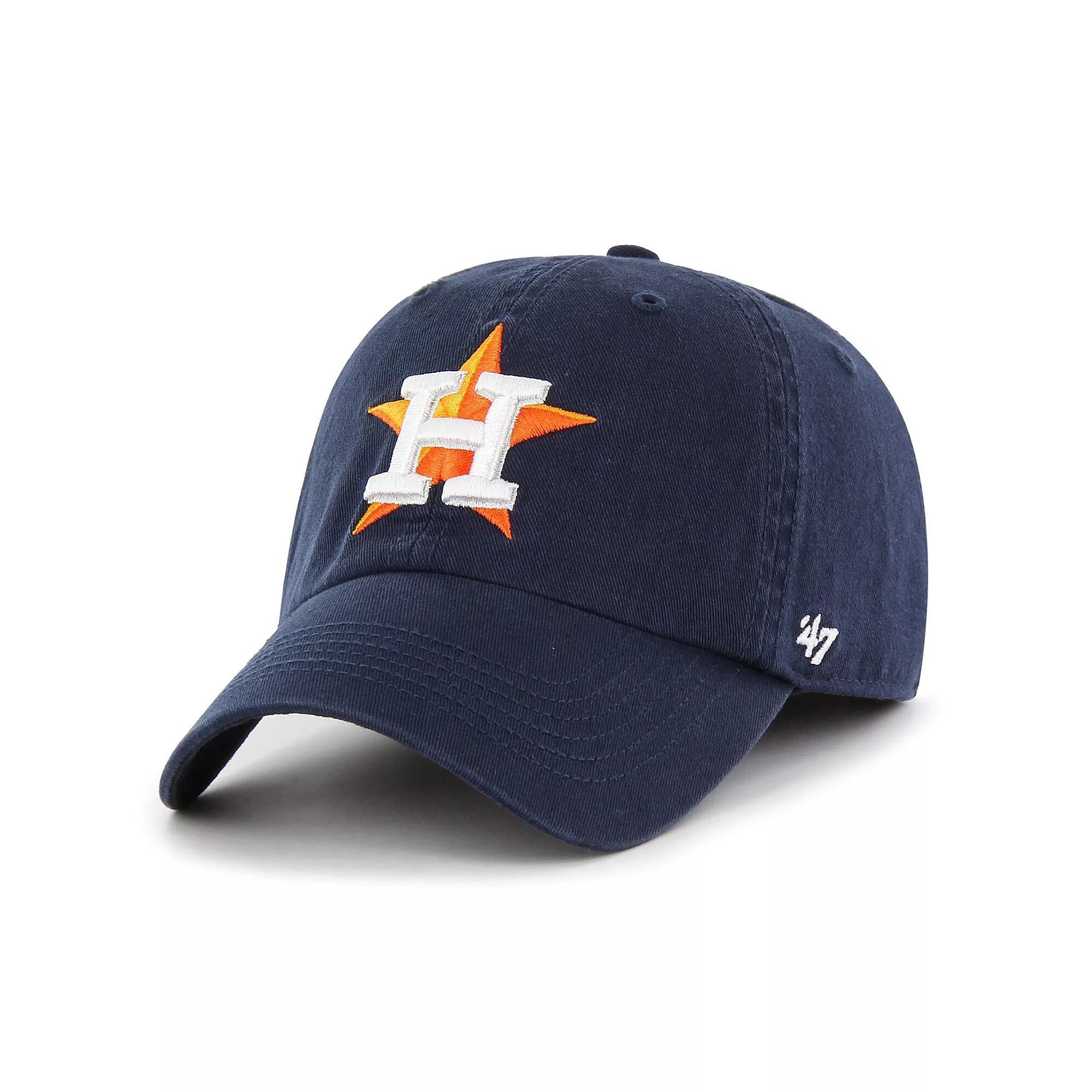 Men's '47 Navy Houston Astros Franchise Logo Fitted Hat, Size: Medium, Blue Product Image