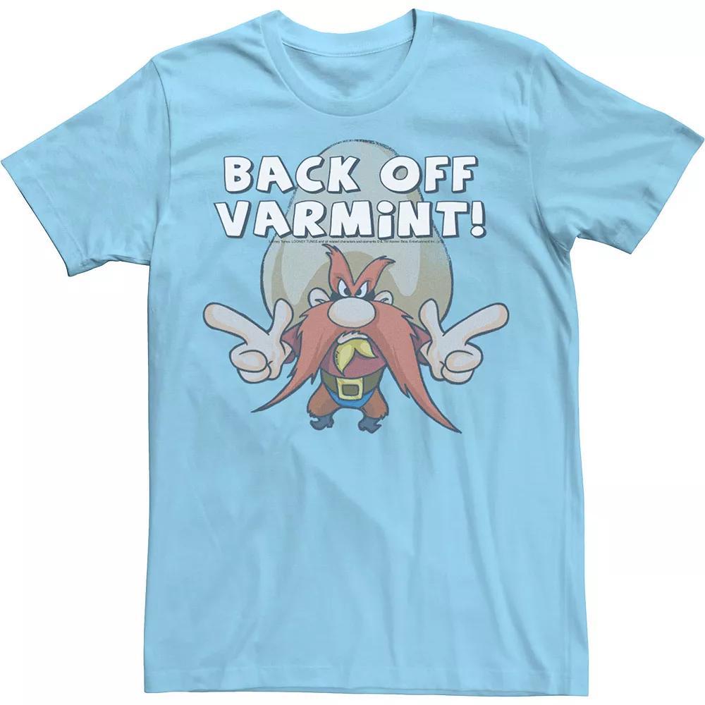 Men's Looney Tunes Yosemite Sam Back Off Varmint Tee, Size: XXL, Light Blue Product Image