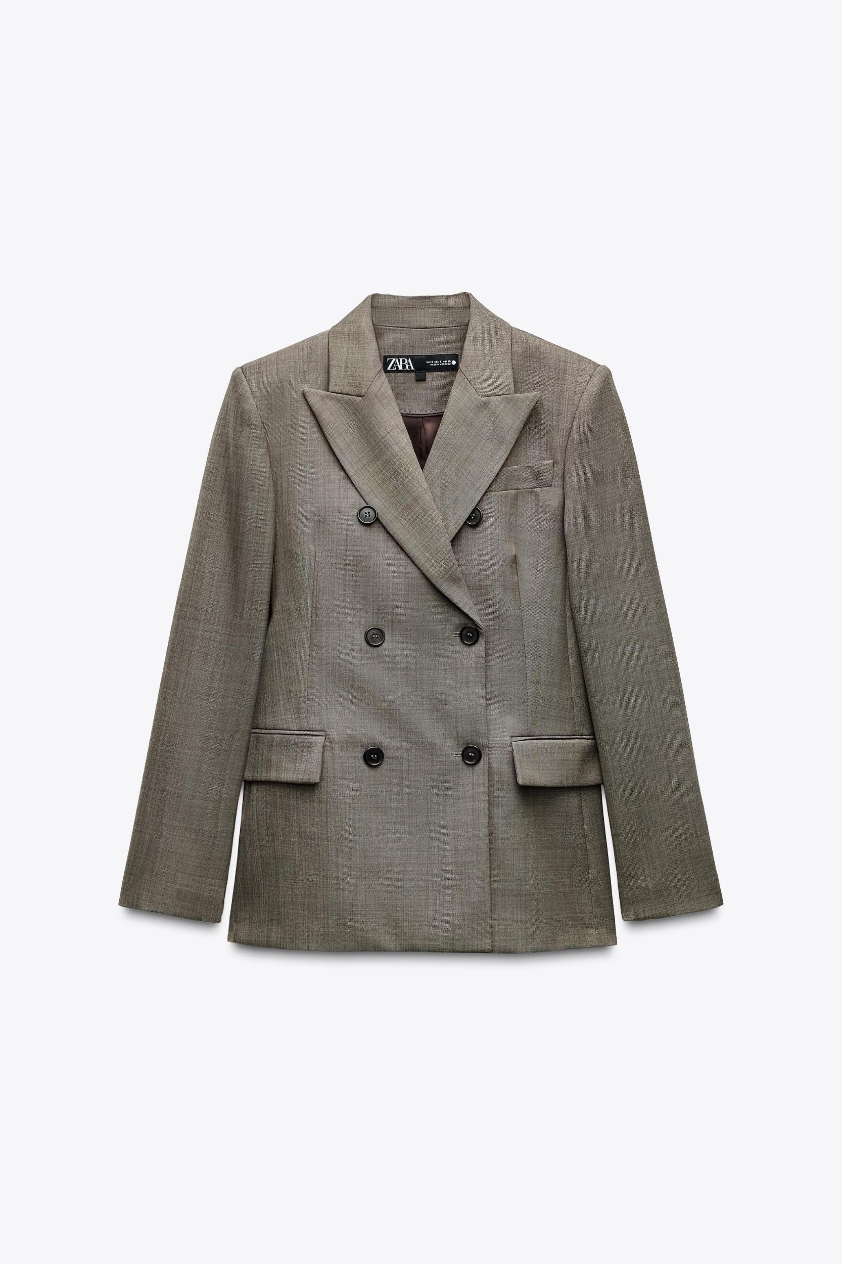 FITTED WOOL BLEND JACKET ZW COLLECTION Product Image