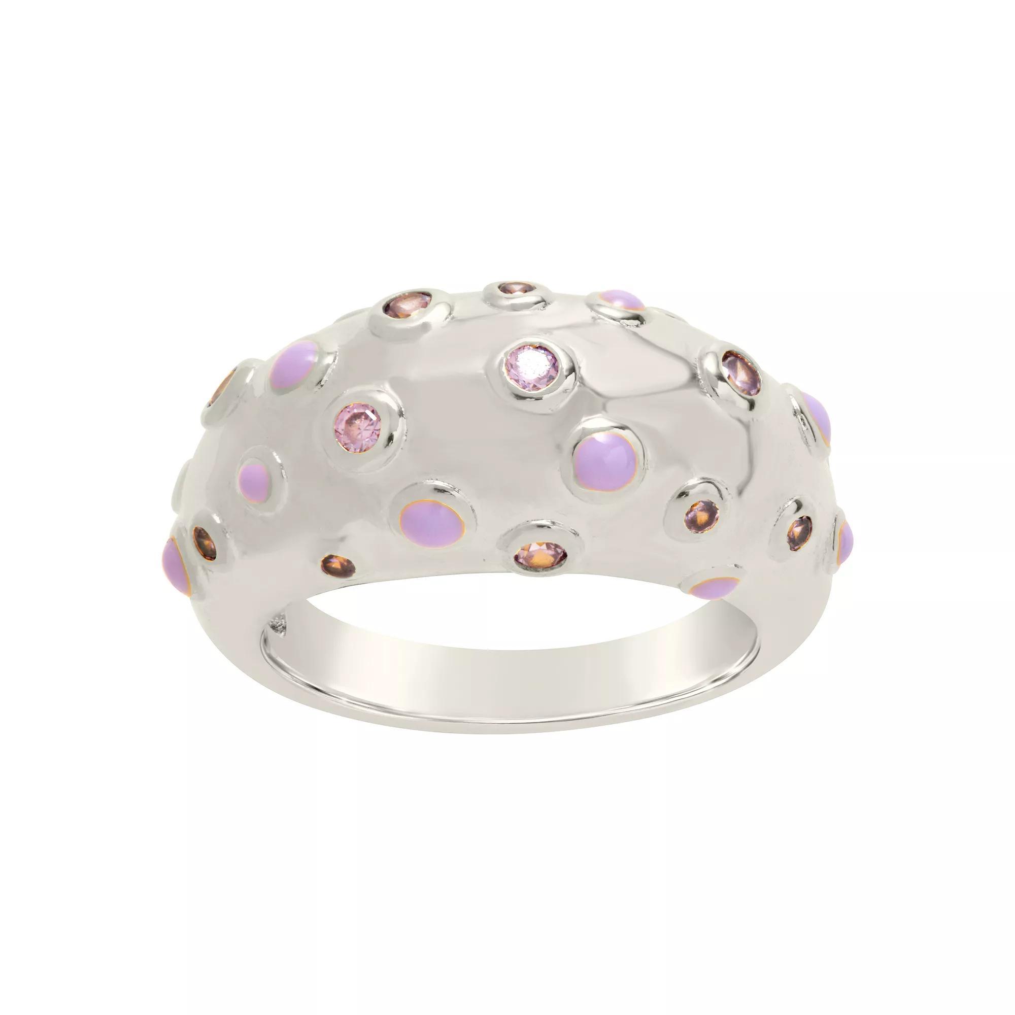 MC Collective Emberly Dome Ring, Women's, Size: 6, Silver Tone Product Image
