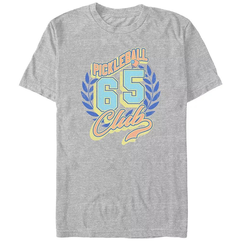 Men's Pickleball Club 65 Graphic Tee, Size: XL, Athletic Grey Product Image