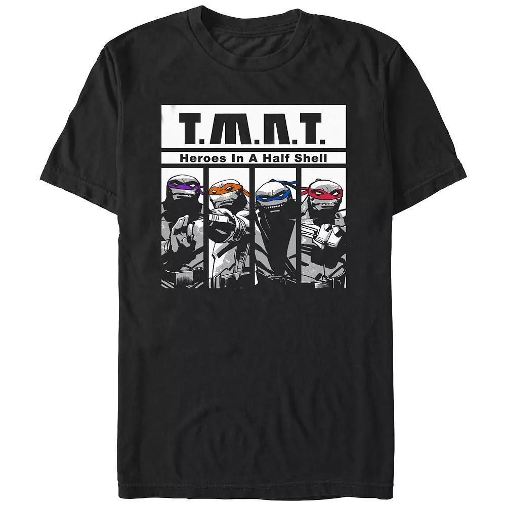 Mens Teenage Mutant Ninja Turtles Heroes In A Half Shell Poster Graphic Tee Product Image
