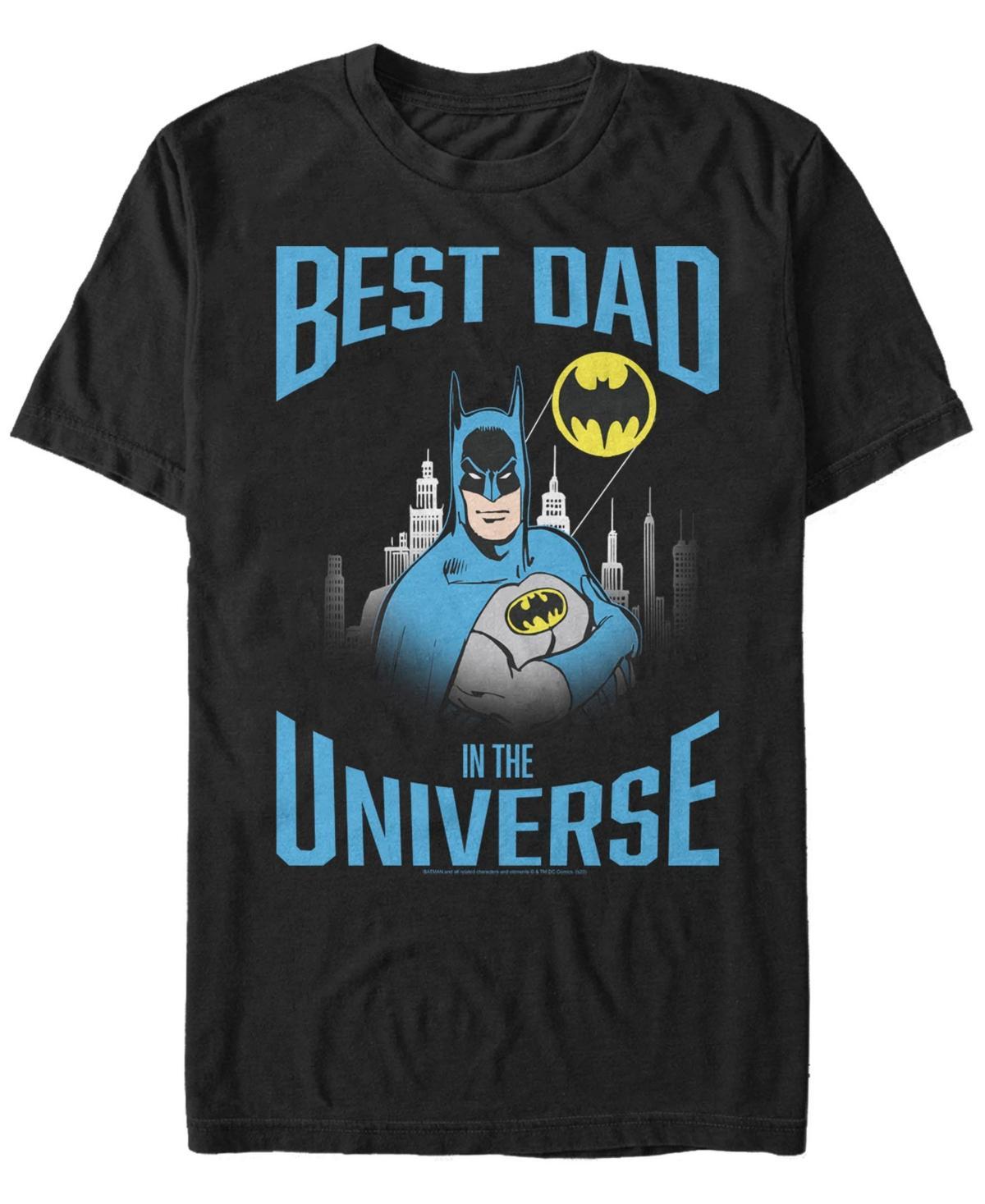 Men's Batman Best Dad In The Universe Tee, Size: 3XL, Black Product Image