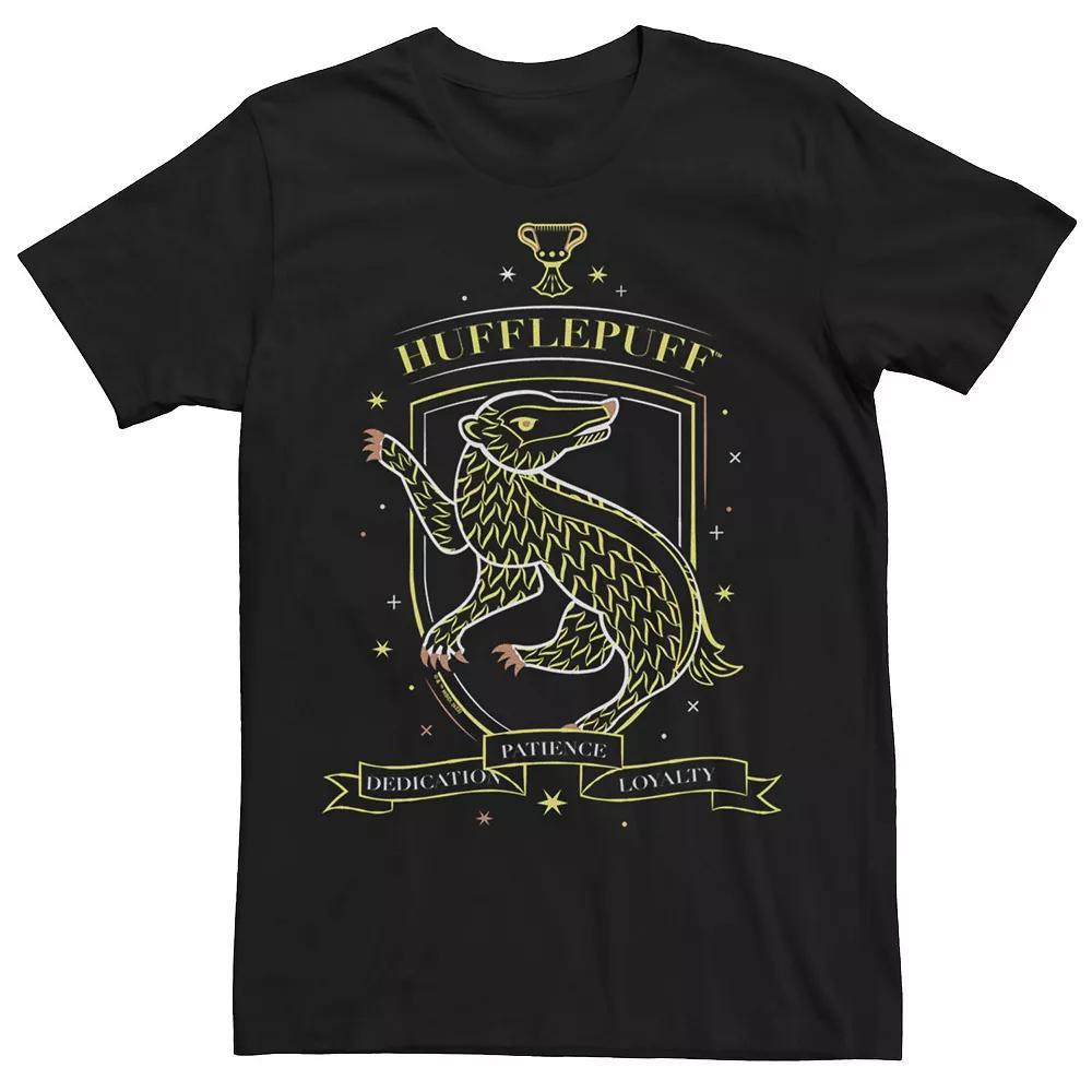 Men's Harry Potter Deathly Hallows 2 Hufflepuff Tee, Size: XXL, Black Product Image