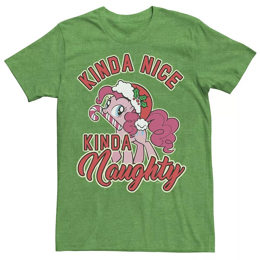 Men's My Little Pony Christmas Kinda Nice Kinda Naughty Tee, Size: XS, Kelly Grey Product Image