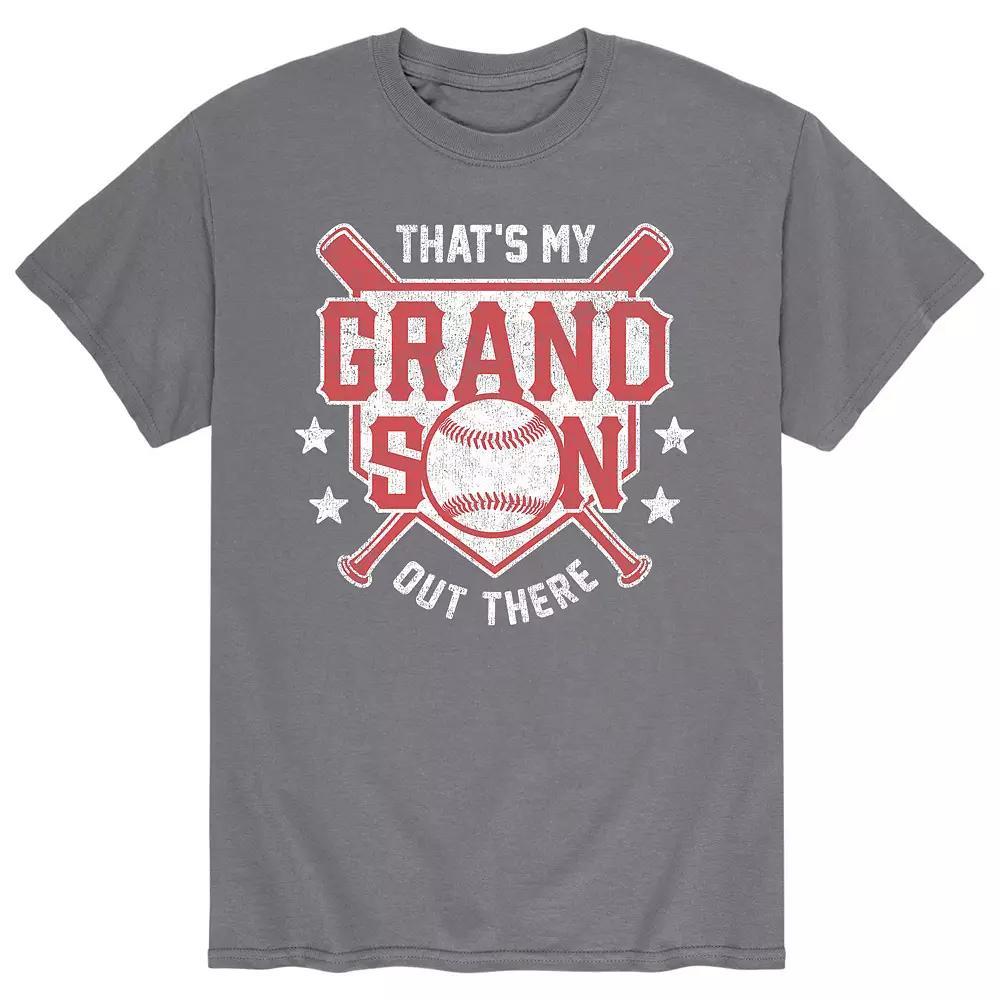 Men's That's My Grandson Out There Tee, Size: Medium, Gray Product Image