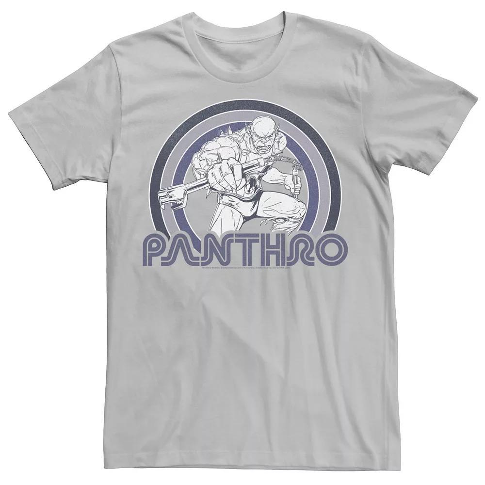 Men's ThunderCats Panthro Retro Rainbow Tee, Size: Large, Silver Product Image