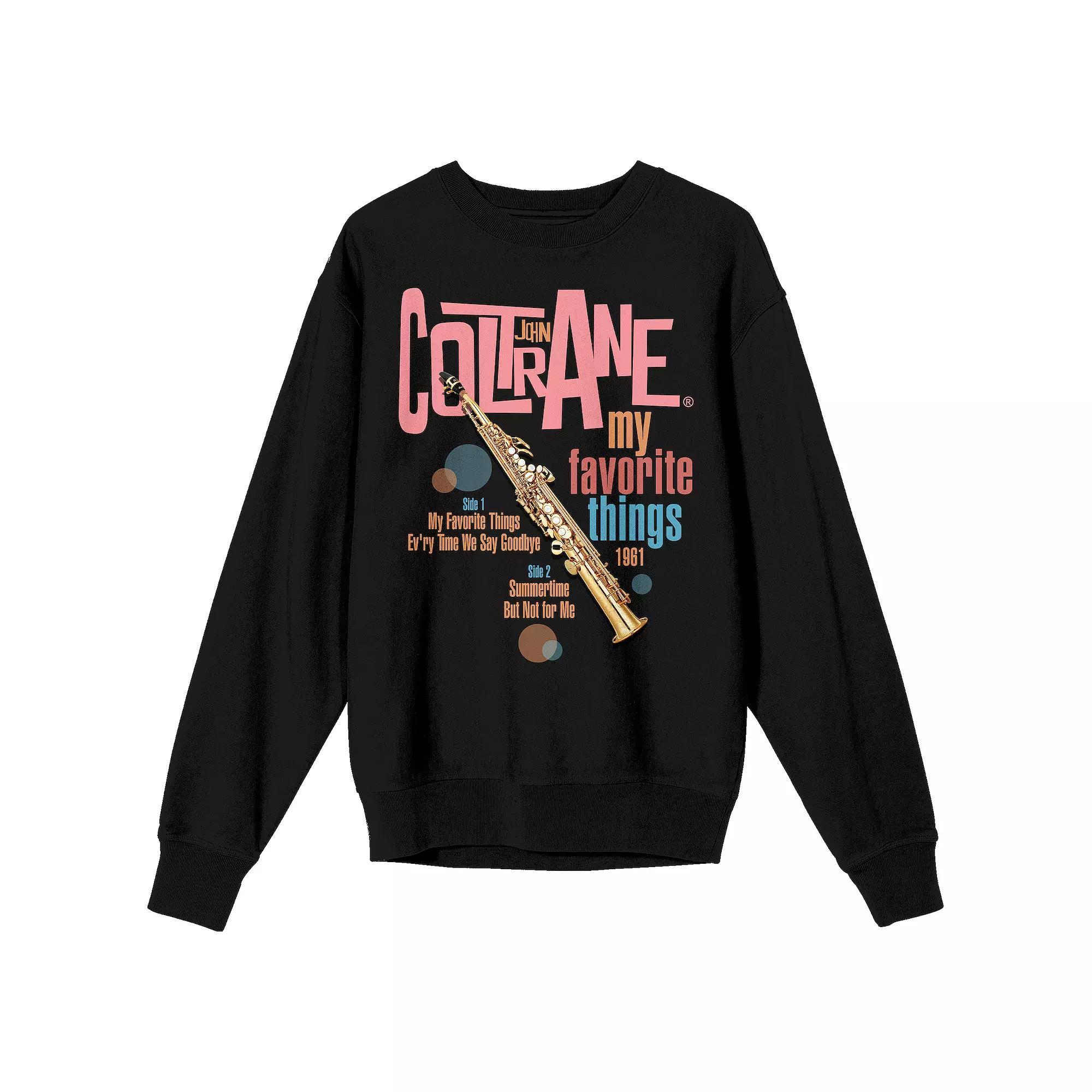 Men's John Coltrane My Favorite Graphic Sweatshirt, Size: XL, Black Product Image
