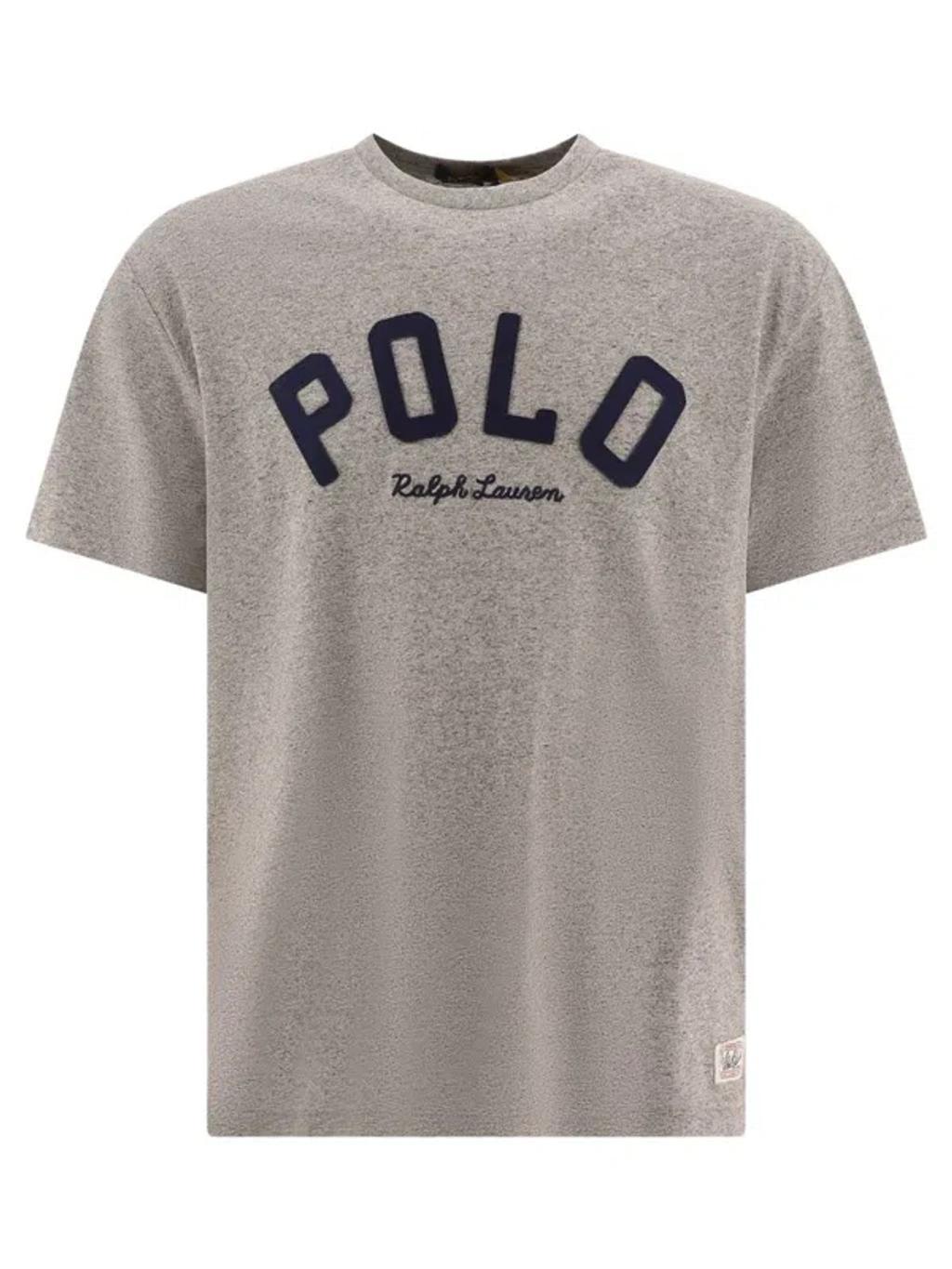 Gray Cotton T-shirt In Grey Product Image