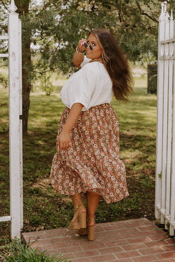 Lisha Floral Skirt Curves Product Image