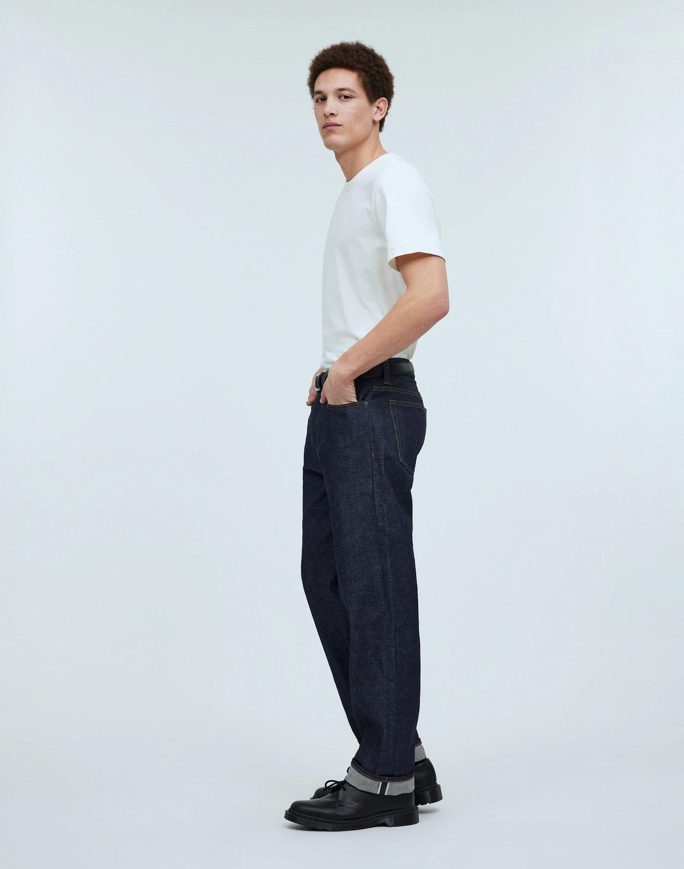 Vintage Relaxed Straight Jeans in Raw Selvedge Product Image