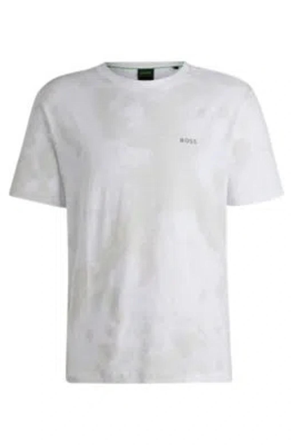 Relaxed-fit T-shirt with decorative reflective print Product Image