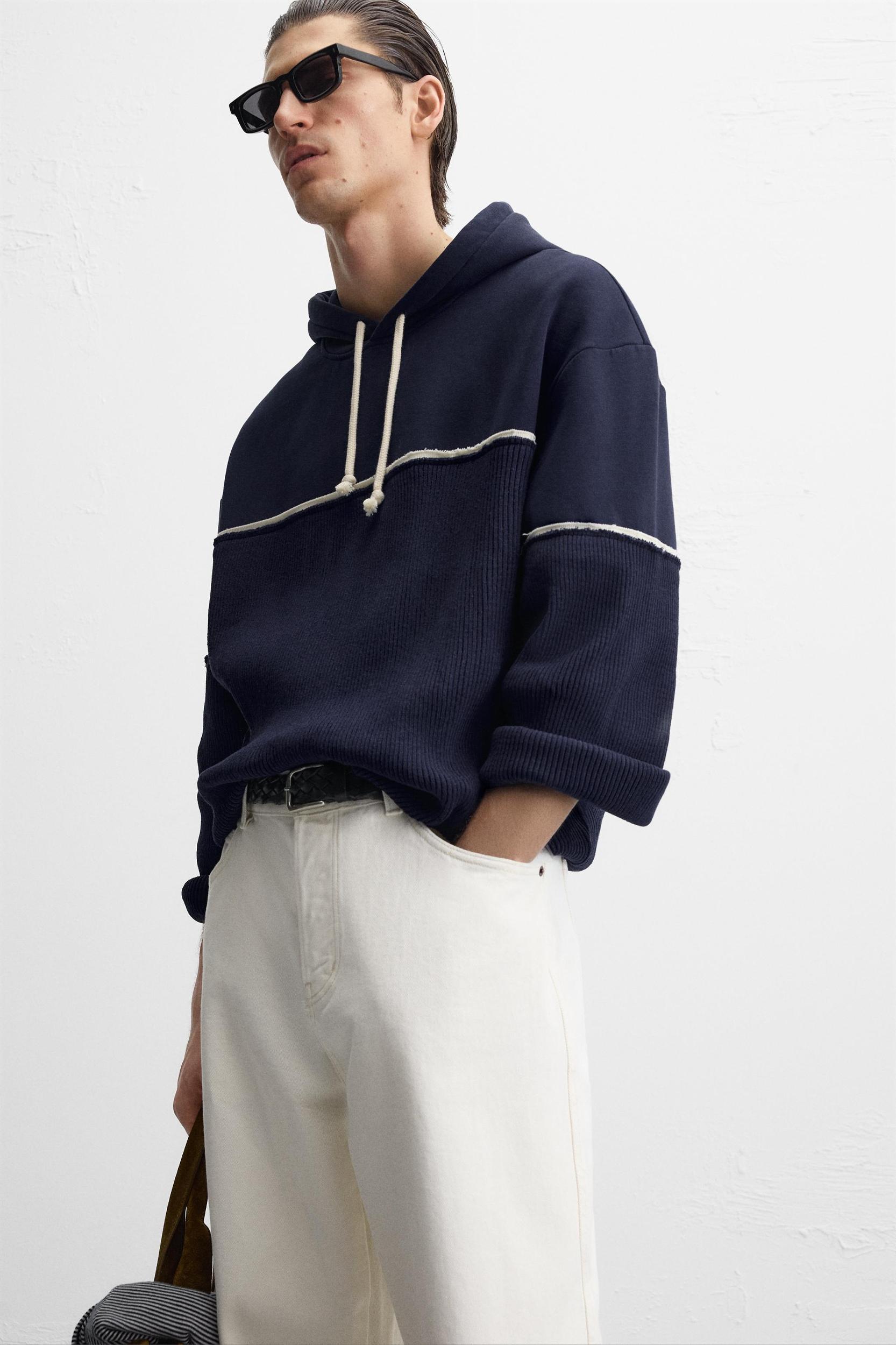 CONTRAST RELAXED FIT SWEATSHIRT Product Image