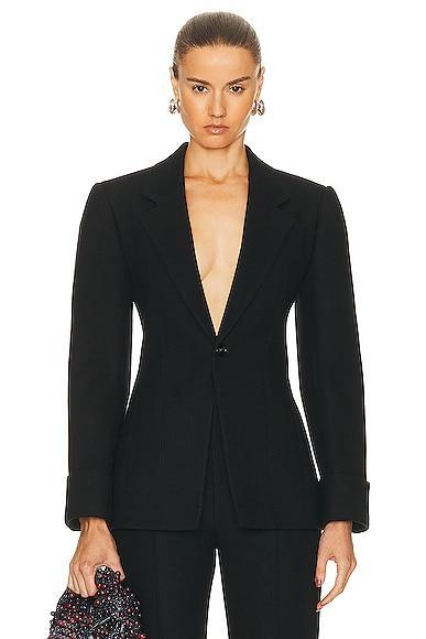 Bottega Veneta Structured Double Melange Jacket Product Image