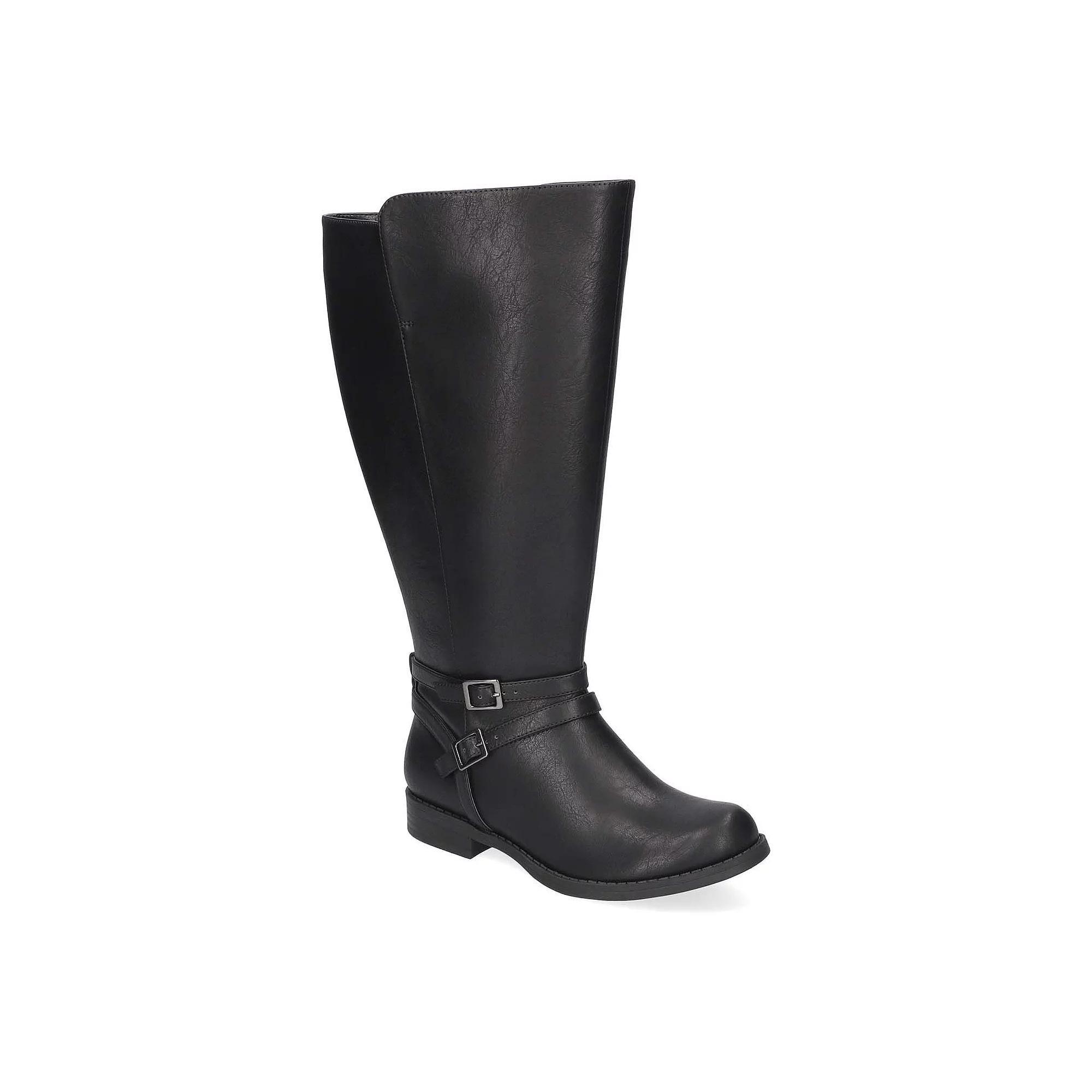 Easy Street Bay Plus Plus by Easy Street Women's Wide Athletic Calf Tall Boots, Size: 9, Black Product Image
