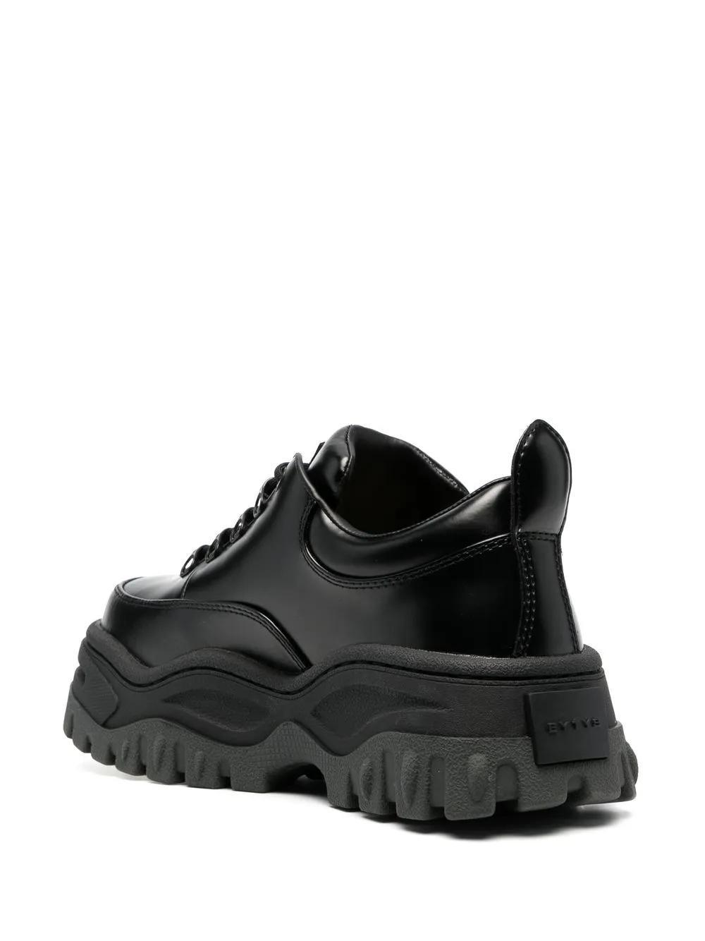 Angel leather chunky lace-up shoes Product Image