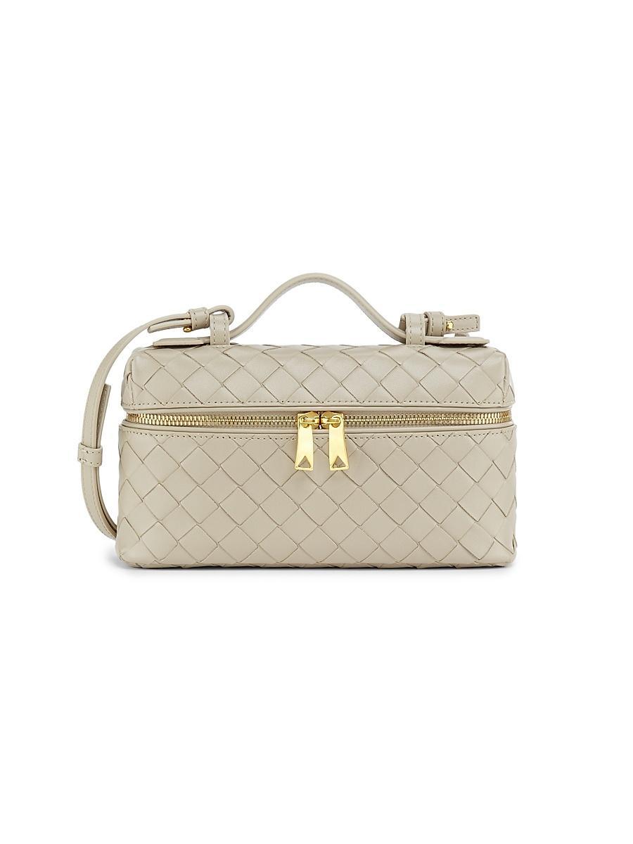 Womens Bang Bang Intrecciato Leather Crossbody Vanity Case Bag Product Image
