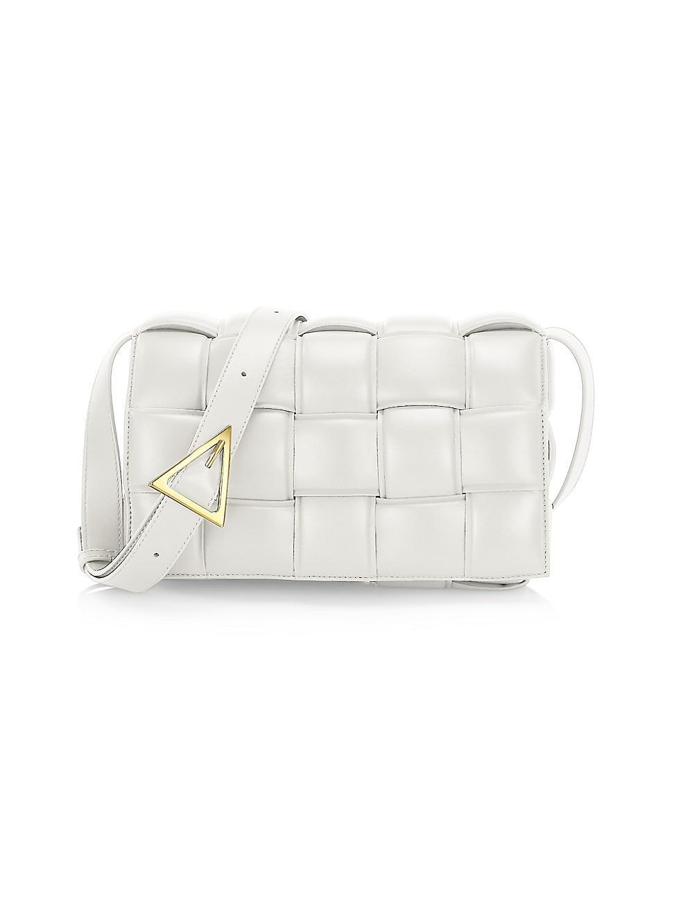 Womens The Cassette Padded Leather Crossbody Bag Product Image