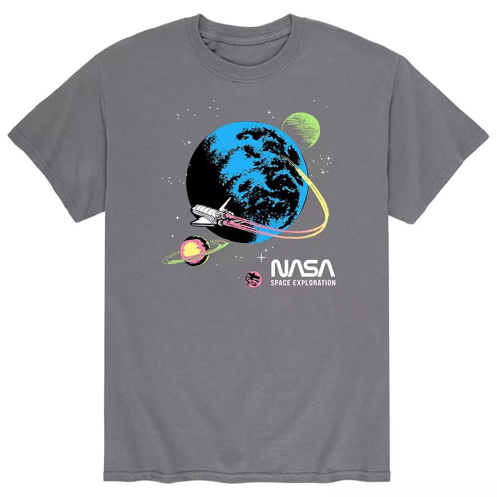 Men's NASA Flight Tee, Size: XXL, Gray Product Image