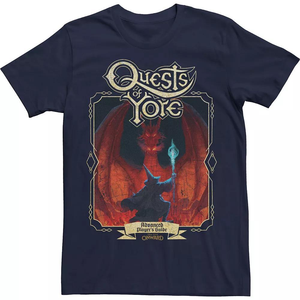 Disney / Pixar's Onward Men's Quests Of Yore Advanced Player's Guide Tee, Size: Medium, Blue Product Image