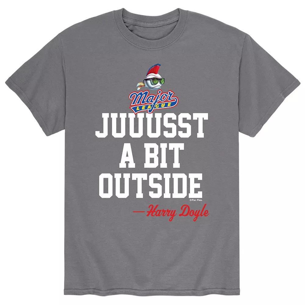 Mens Major League Juuusst A Bit Outside Baseball Tee Product Image