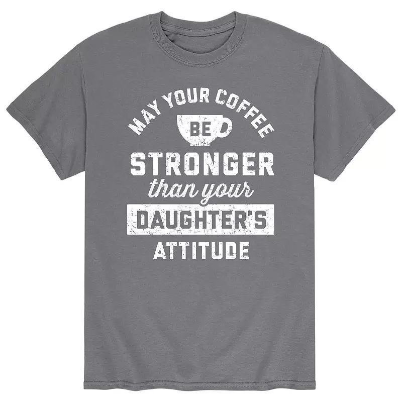 Mens Coffee Stronger Than Attitude Tee Product Image