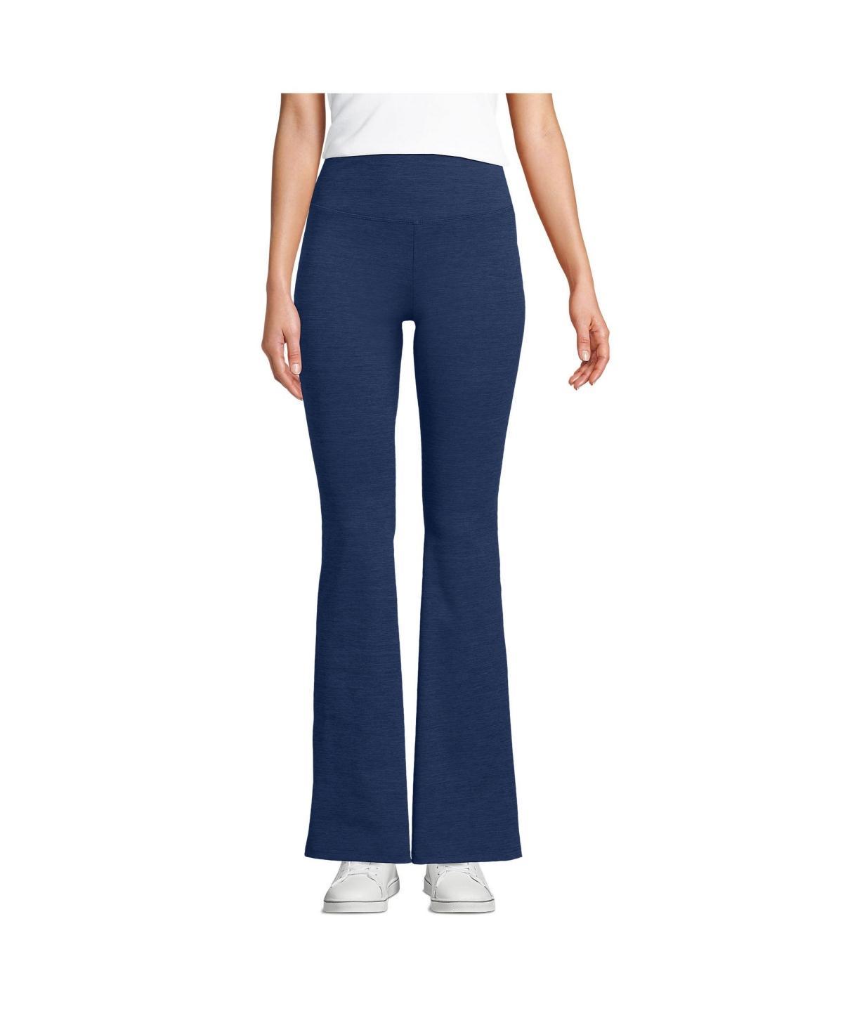 Women's Lands' End Active High Impact High-Rise Slim Flare Pants, Size: Medium, Grey Heather Product Image