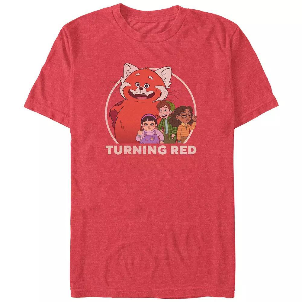 Big & Tall Turning Red Friendly Group Graphic Tee, Men's, Size: 4XL, Red Grey Product Image