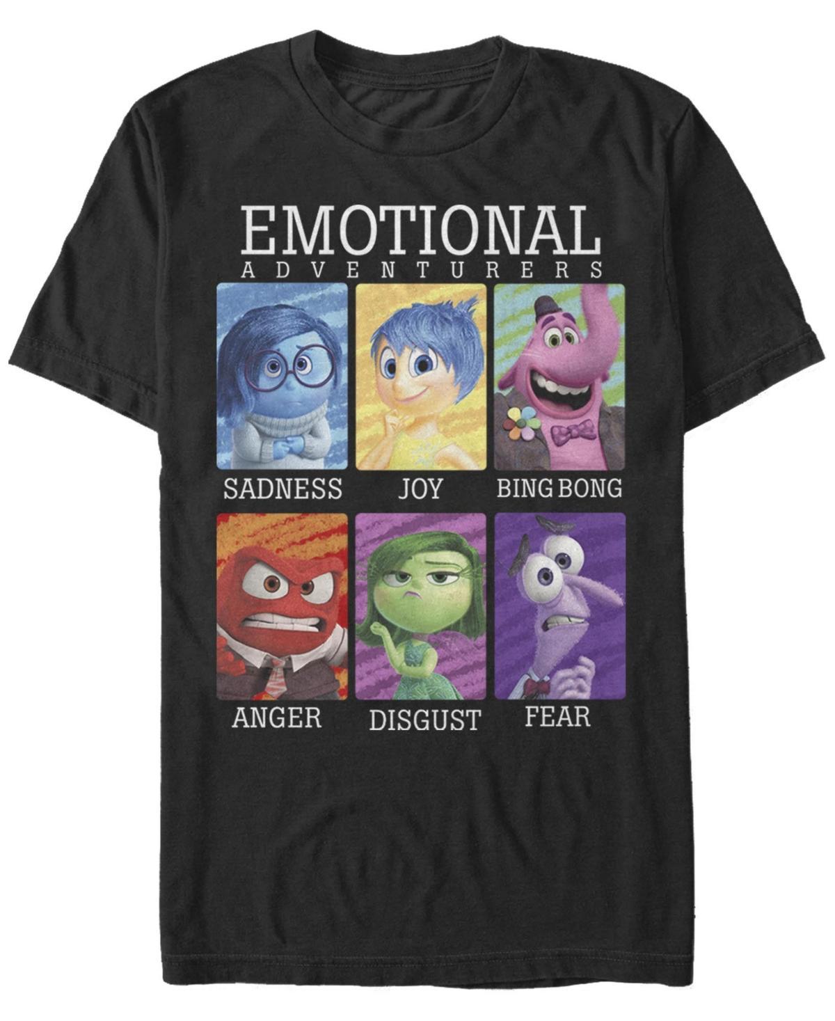 Disney / Pixar's Inside Out Men's Emotions Yearbook Group Tee, Size: Large, Black Product Image