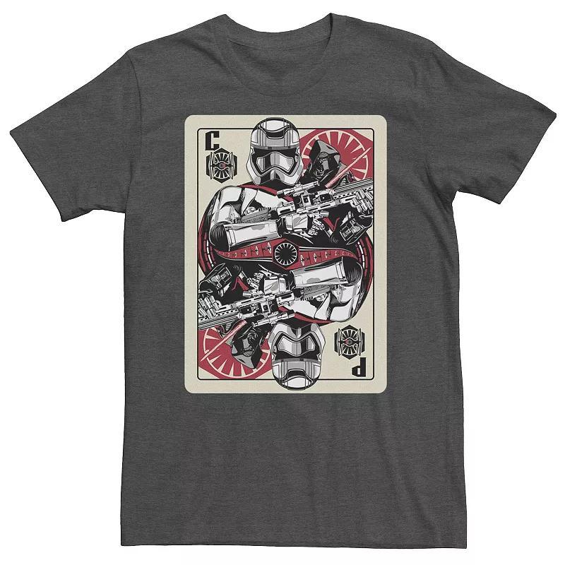 Big & Tall Star Wars Storm Trooper Phasma Card Tee, Men's, Size: Large Tall, Grey Heather Product Image