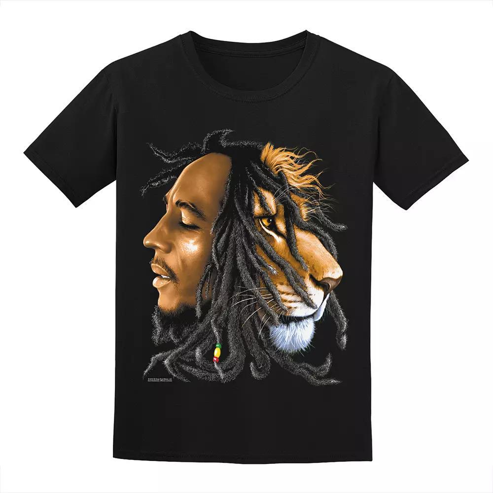 Men's Bob Marley Tee, Size: XL, Black Product Image