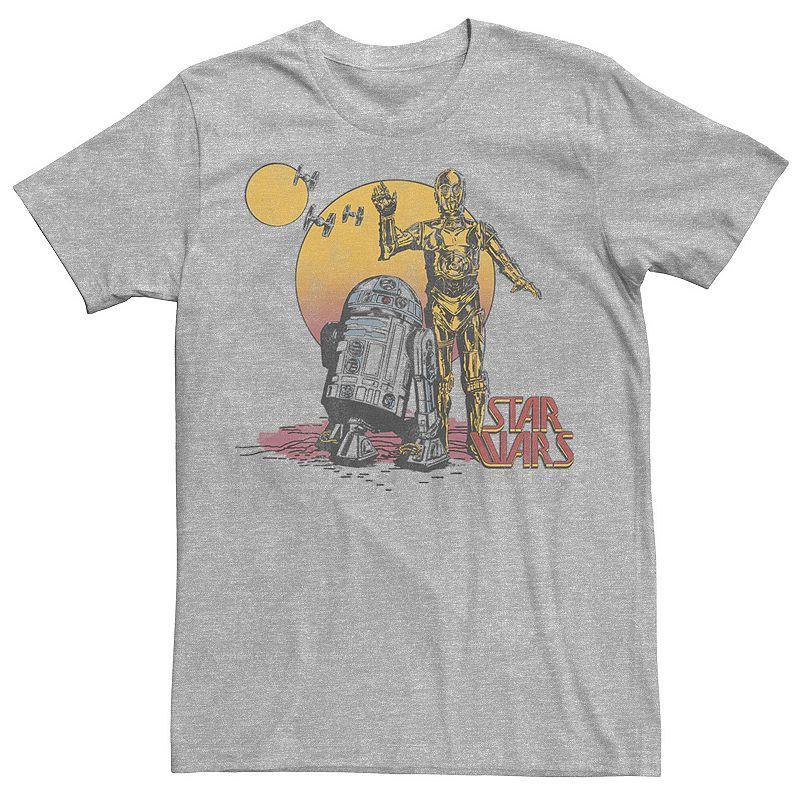 Men's Star Wars R2-D2 and C-3PO Portrait Graphic Tee, Size: XL, White Product Image