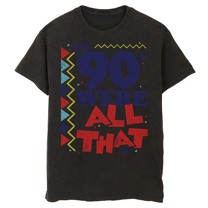 Men's Nickelodeon All That The Nineties Were Retro Poster Graphic Tee, Size: XL, Black Product Image