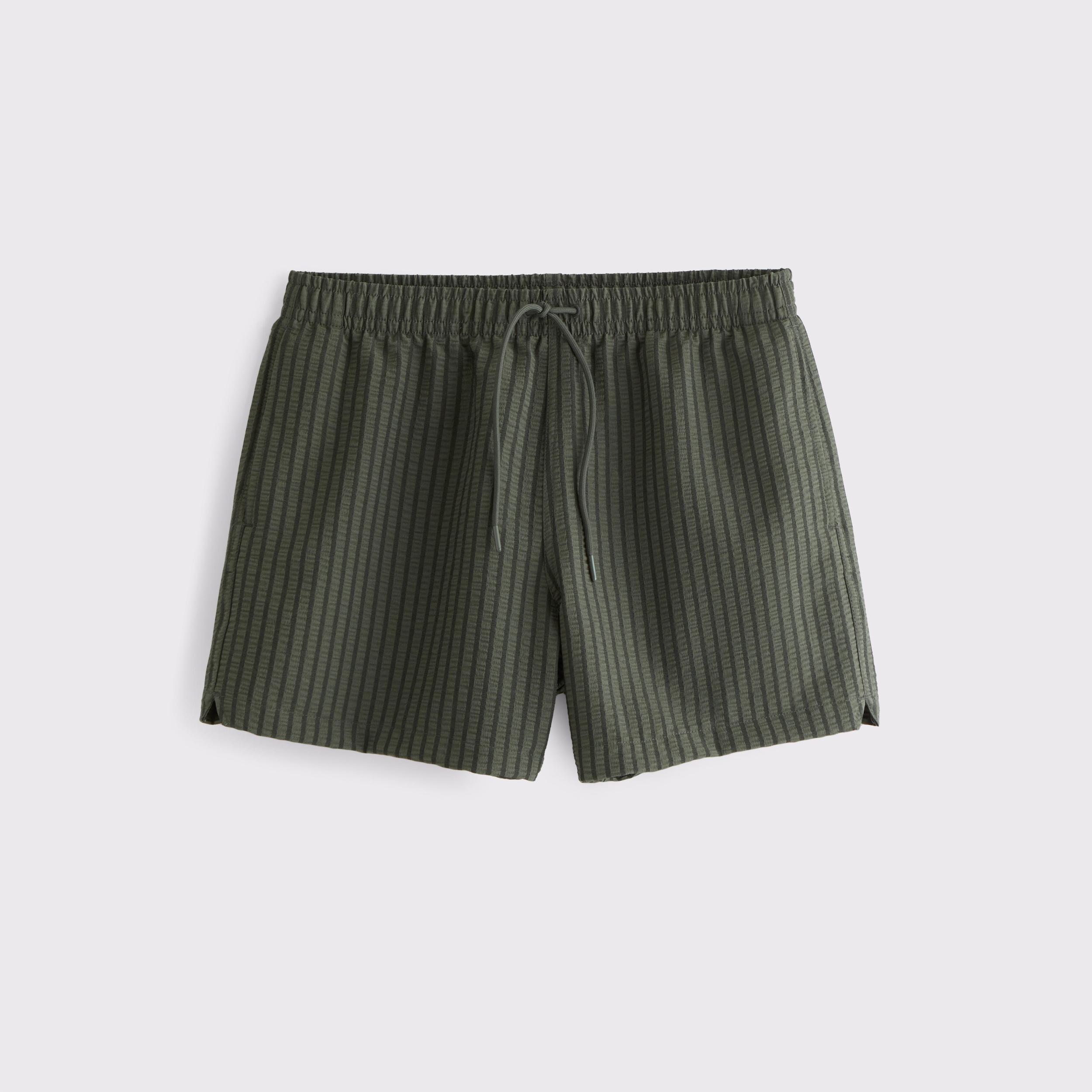 Pull-On Wide Seersucker Swim Trunk Product Image