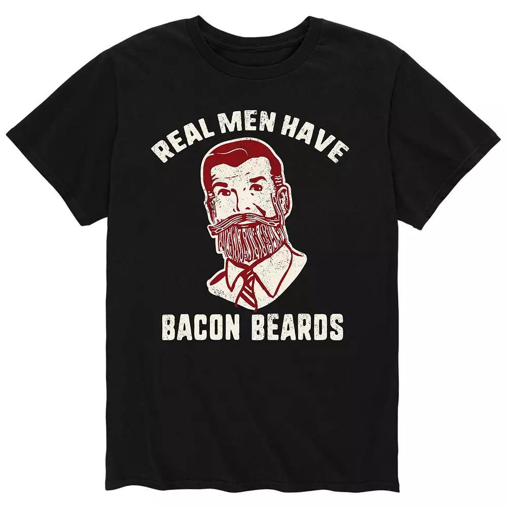 Mens Real Men Have Bacon Beard Tee Product Image