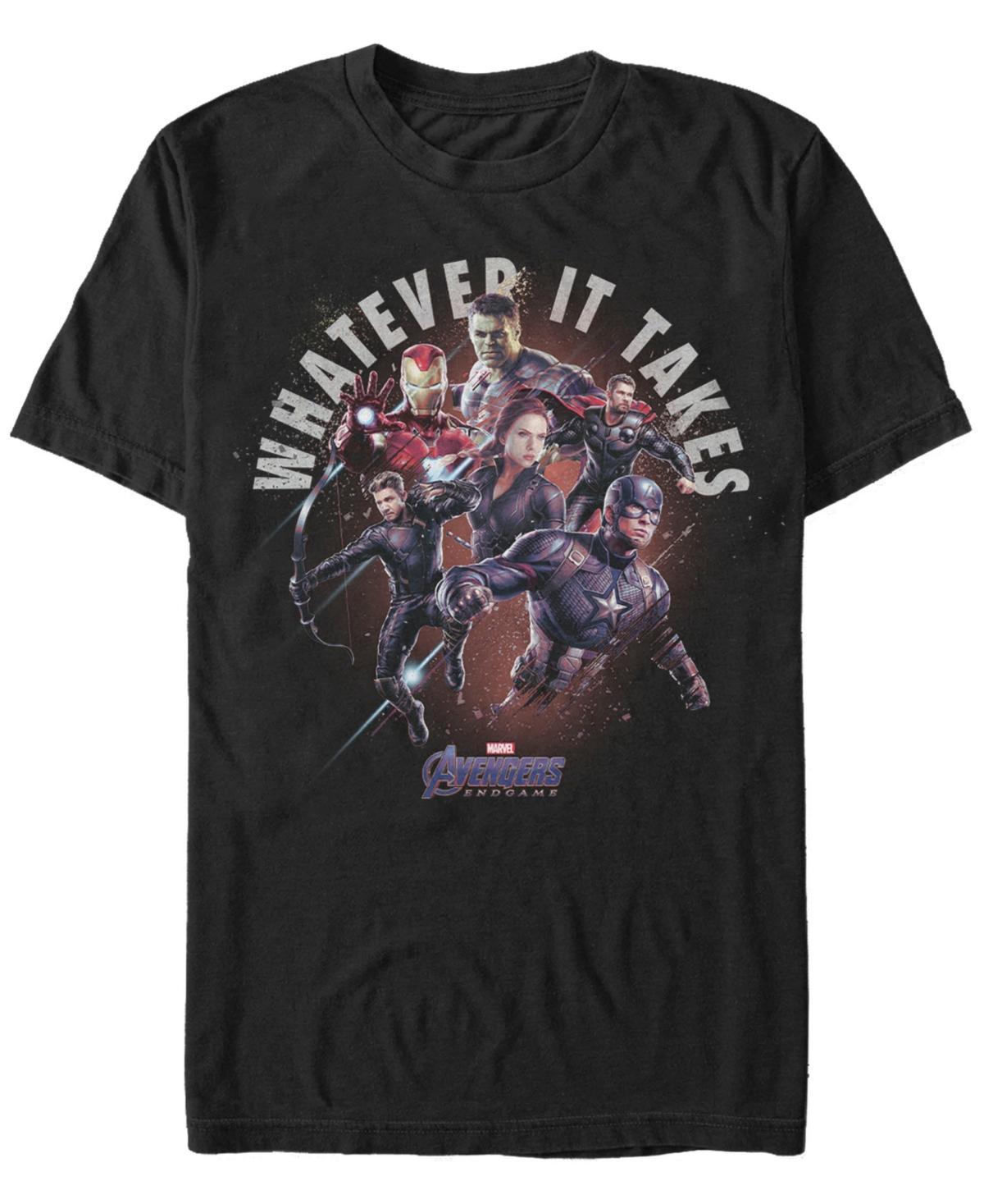 Men's Marvel Avengers Endgame Whatever It Takes Group Shot Tee, Size: XXL, Black Product Image